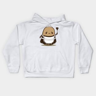 Cute Maid Potato Kids Hoodie